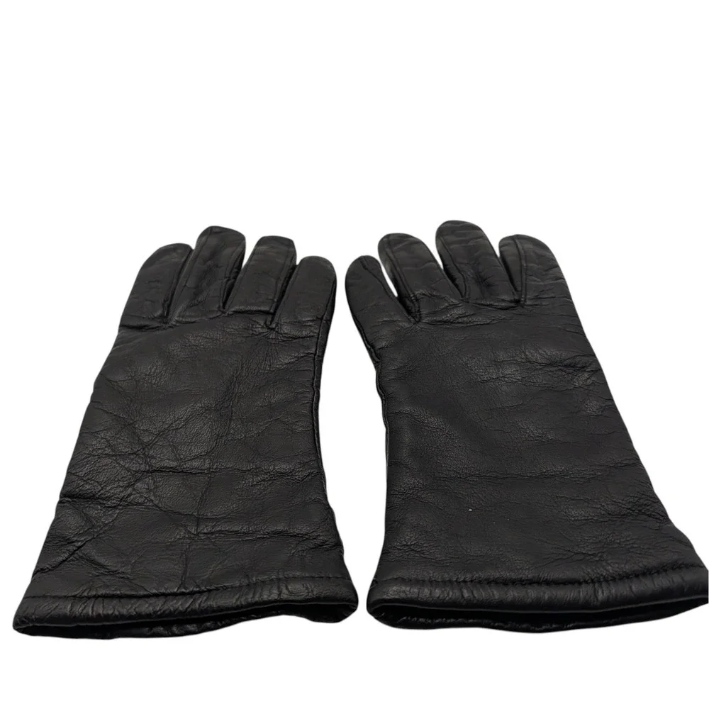 Samco Leather‎ Winter Gloves Black Wool Polyester Lining Womens Four Made in USA